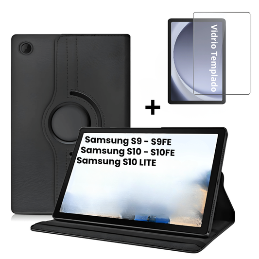 Funda Para Tablet Plegable Ecocuero Para Samsung S9 / S9FE / S10 / S10FE / S10 Lite
