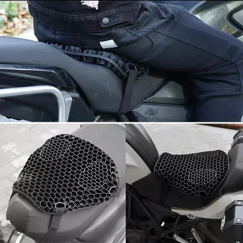 Almohadón Asiento Gel Moto Ortopédico Viscoelastico Premium