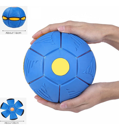 Pelota Mágica Saltarina Fresbee Plegable Con Luces Led