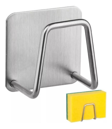 Soporte De Esponja Escurridor Colgante Cocina Metal Adhesivo