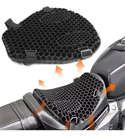 Almohadón Asiento Gel Moto Ortopédico Viscoelastico Premium