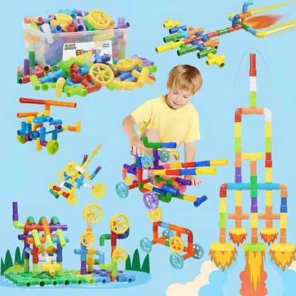 Tubos de Encastre Didáctico 94 Piezas