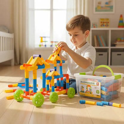 Tubos de Encastre Didáctico 94 Piezas