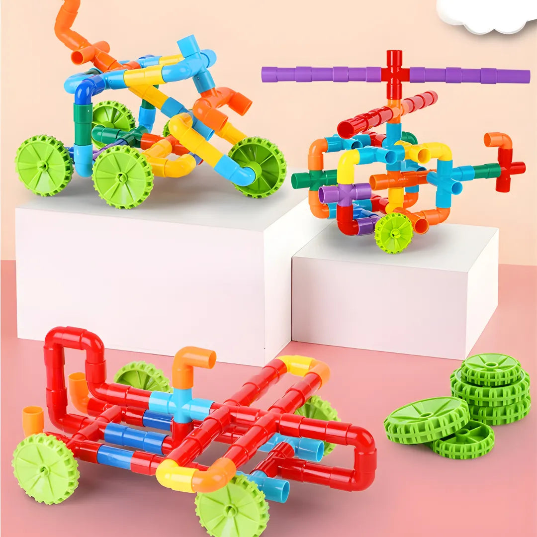 Tubos de Encastre Didáctico 94 Piezas