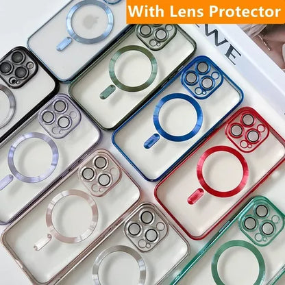 Case Magsafe Transparente Proteccion Cam iPhone 14/pro/max ©