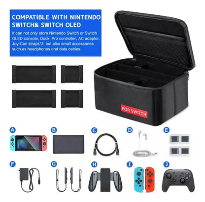 Bolso Maleta Nintendo Switch Negra Transporte Cartera