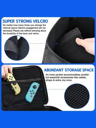 Bolso Maleta Nintendo Switch Negra Transporte Cartera