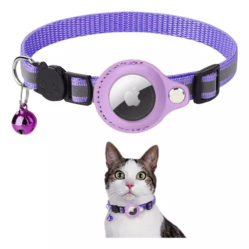 Collar Porta Airtag Para Gatos Con Cascabel Air Tag Case ©