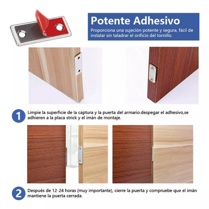 Kit 10 Cierres Magneticos Retén De Puerta Cajón Ropero
