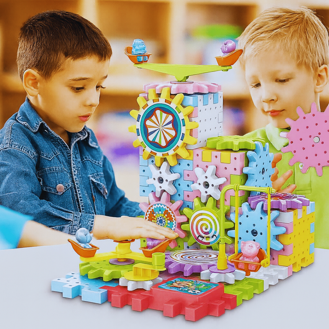 Juguete Didáctico Engranajes Para Armar A Motor 234 Piezas