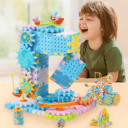 Juguete Didáctico Engranajes Para Armar A Motor 234 Piezas