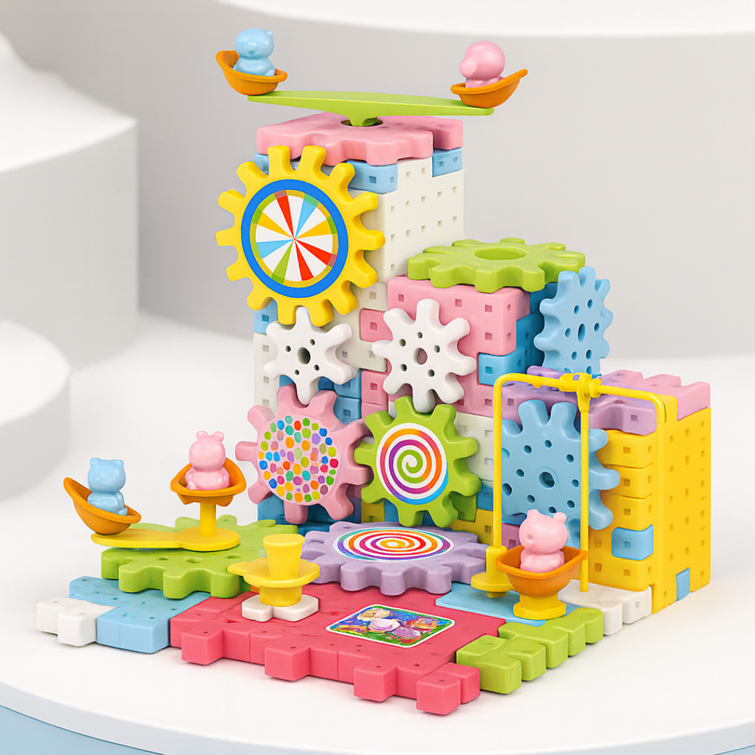 Juguete Didáctico Engranajes Para Armar A Motor 234 Piezas