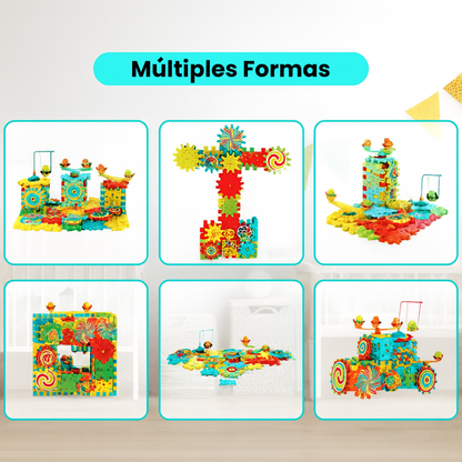 Juguete Didáctico Engranajes Para Armar A Motor 234 Piezas