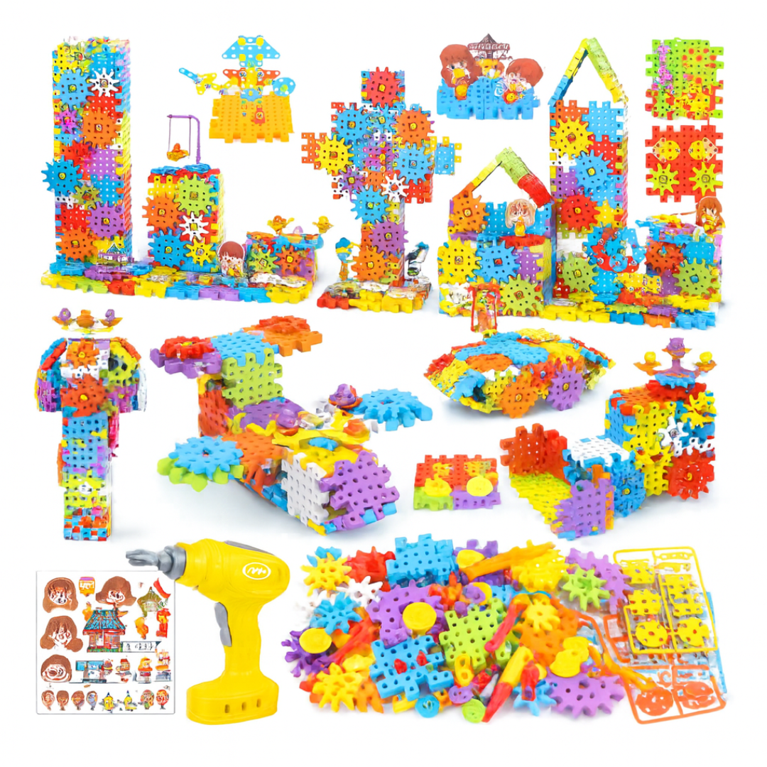 Juguete Didáctico Engranajes Para Armar A Motor 234 Piezas