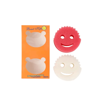 Esponja de Limpieza con Carita 10 x 4 cm - Pack de 2 Unidades