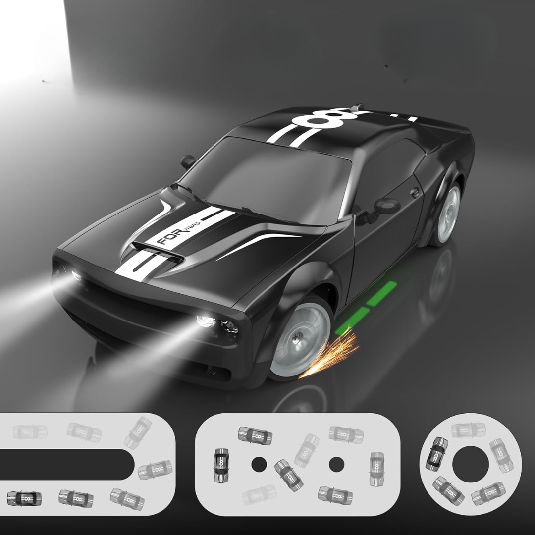 Auto de Drift Control Remoto Escala 1:20 Ruedas de Cambio