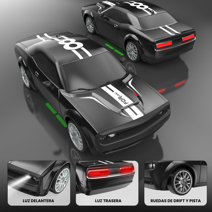 Auto de Drift Control Remoto Escala 1:20 Ruedas de Cambio