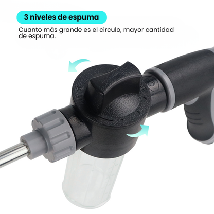 Pistola Presión Para Manguera De Metal Con Jabonera