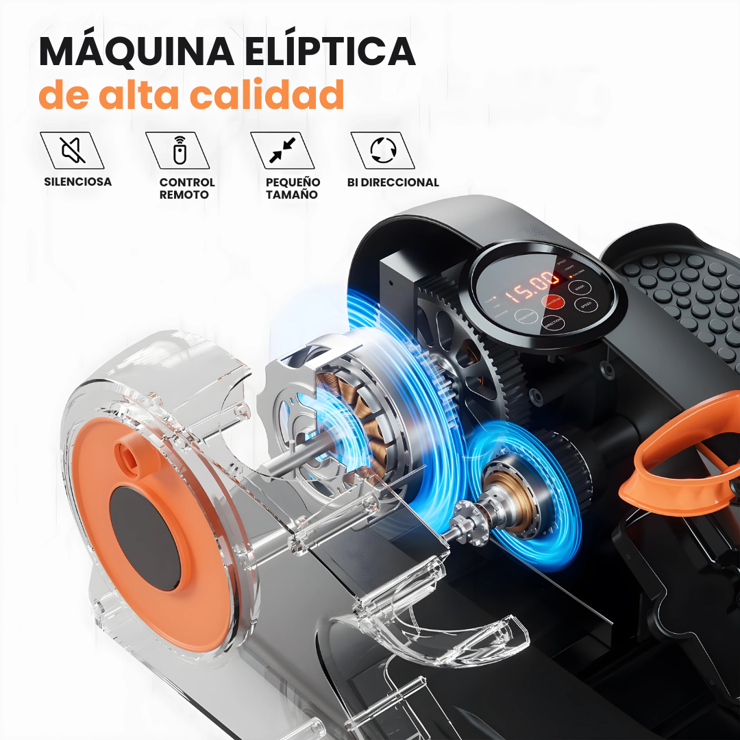 Elíptica Ejercitador de Piernas Eléctrico con Control Remoto