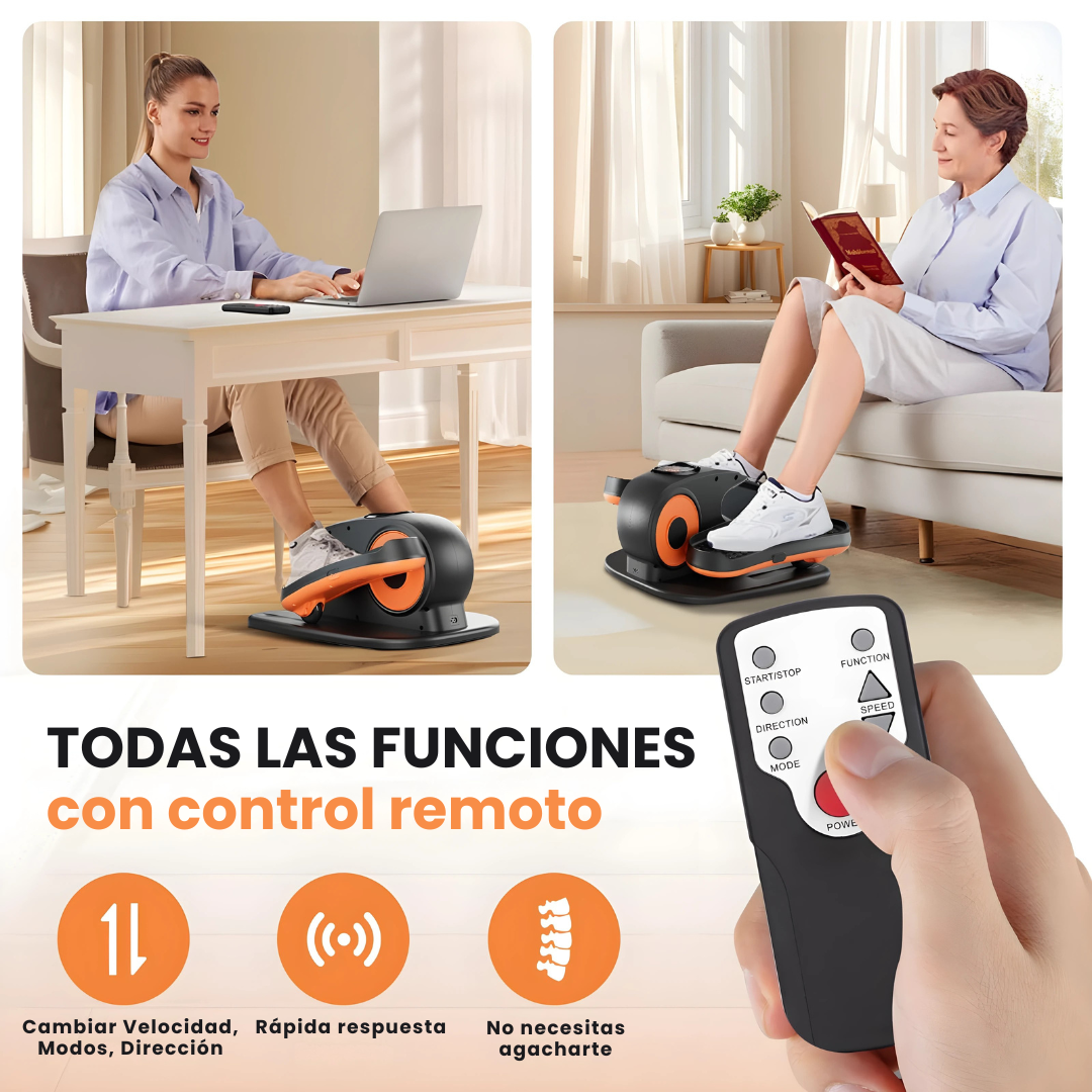 Elíptica Ejercitador de Piernas Eléctrico con Control Remoto