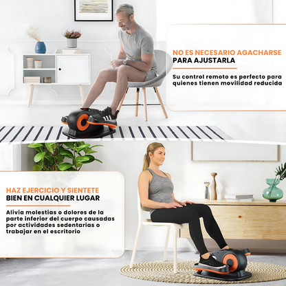 Elíptica Ejercitador de Piernas Eléctrico con Control Remoto