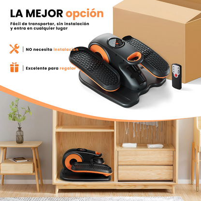 Elíptica Ejercitador de Piernas Eléctrico con Control Remoto