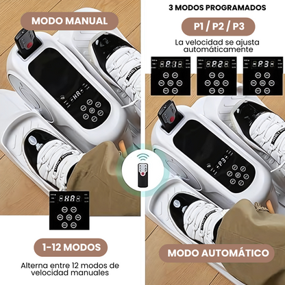 Elíptica Ejercitador de Piernas Con Control Remoto 12 Niveles