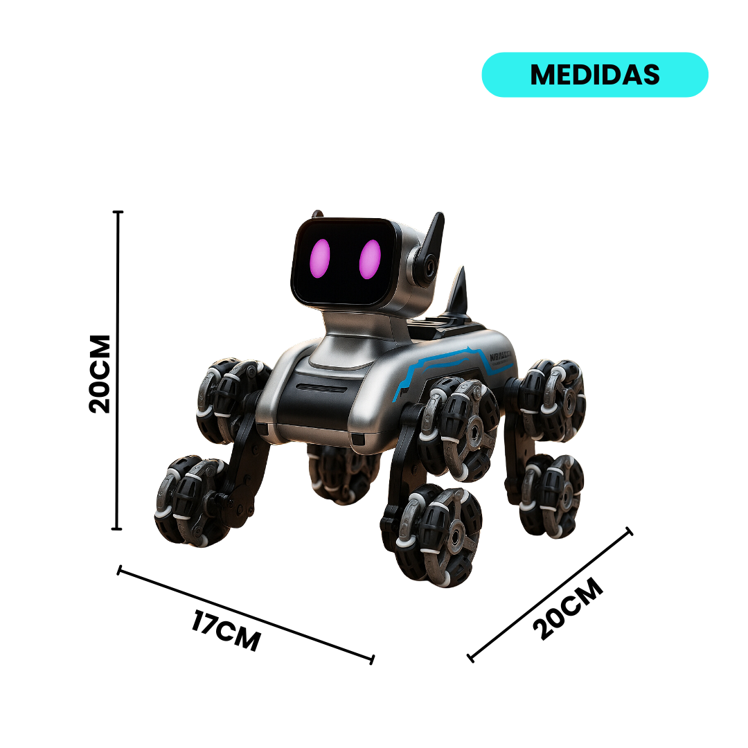 Perro Robot Inteligente Recargable Sensor de Gestos y Control Remoto