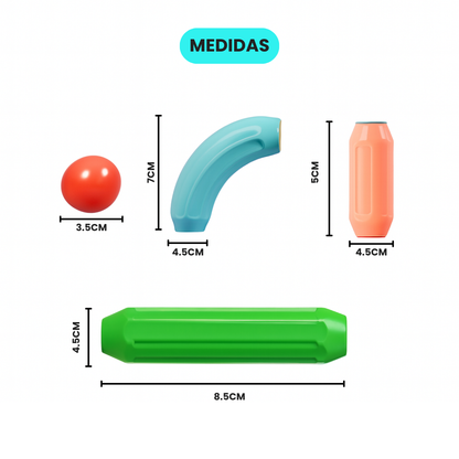 Juego Magnético de Encastre Didáctico 72 Piezas