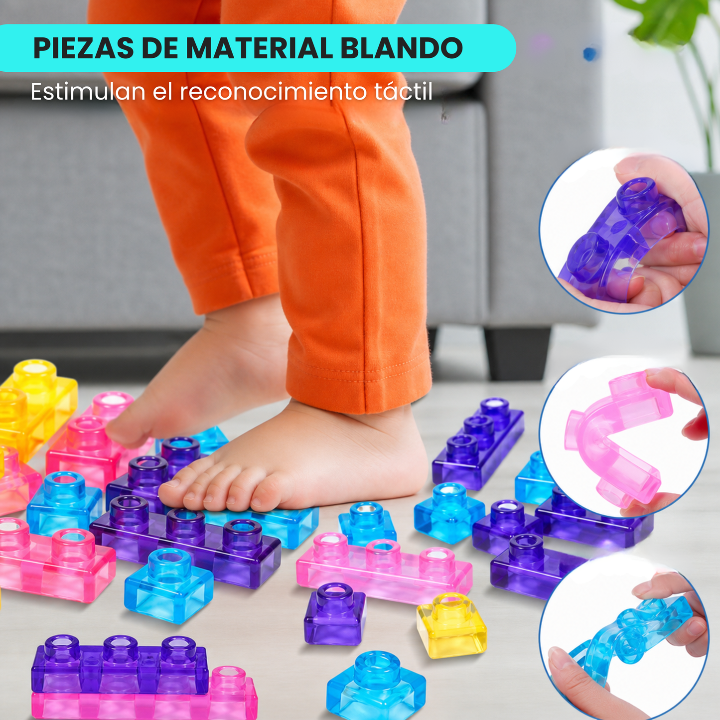 Bloques de Construcción Sensoriales Gummy 40 Piezas