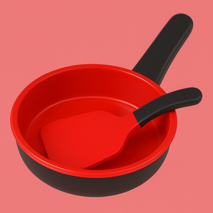 Set de Cocina Ollas y Alimentos 61 Piezas