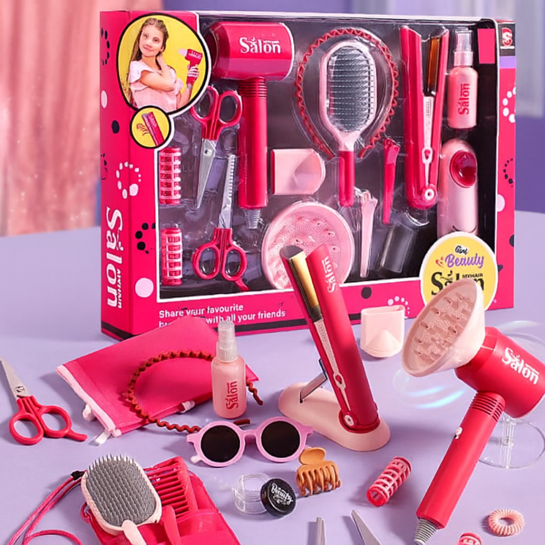 Set Salón de Belleza Secador y Planchita Batería