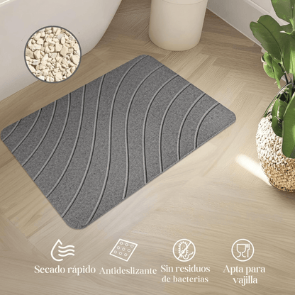 Alfombra de Diatomita Antideslizante - Absorbe al Instante - Malvo