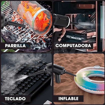Aspiradora Portátil de Mano 3 en 1 - ¡Aspira, Cepilla y Sopla! - Malvo