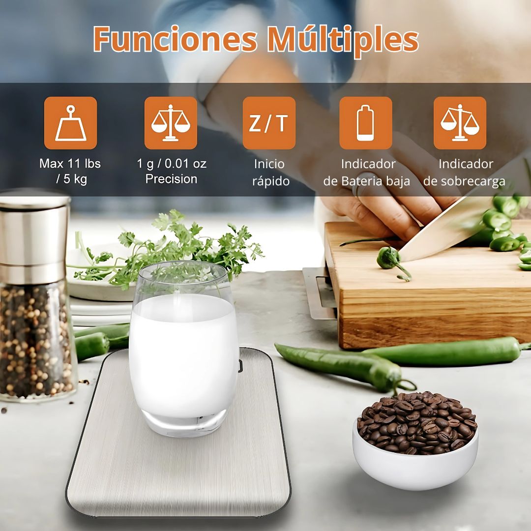 Balanza Digital de Cocina Alta Precisión - Malvo