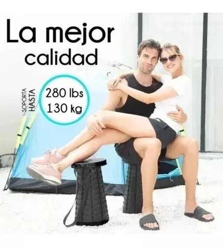 Banco Plegable Portátil para Acampar - Comodidad y Versatilidad en Cualquier Lugar - Malvo