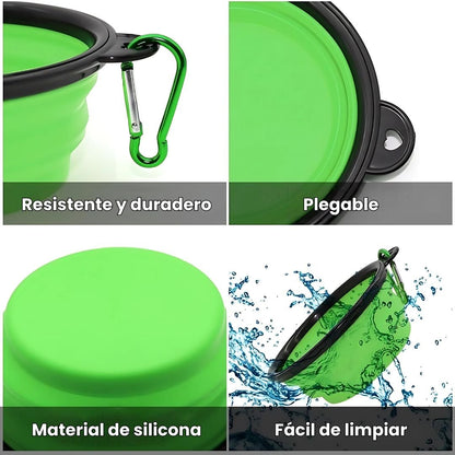 Comedero Bebedero Plegable de Silicona - Malvo