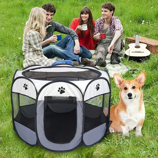 Corral para mascotas plegable - Comodidad y seguridad para tu amigo - Malvo