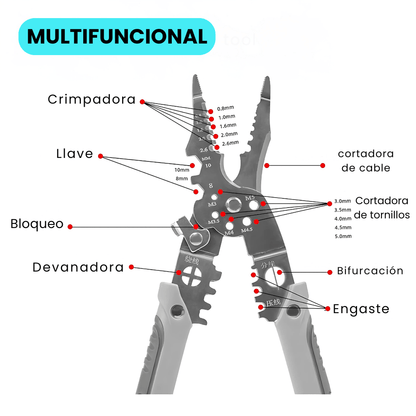 Crimpadora de Cables Multifuncional - Malvo