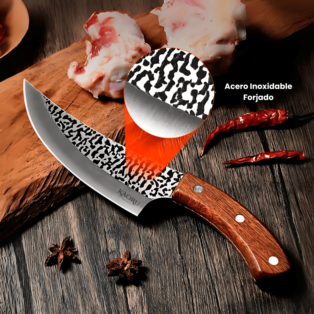 Cuchillo Deshuesador Kaoru Forjado a Mano Con Funda Y Caja - Malvo