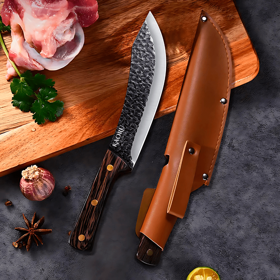 Cuchillo Kaoru Japonés Carnicero Premium Acero Inoxidable + Vaina - Malvo