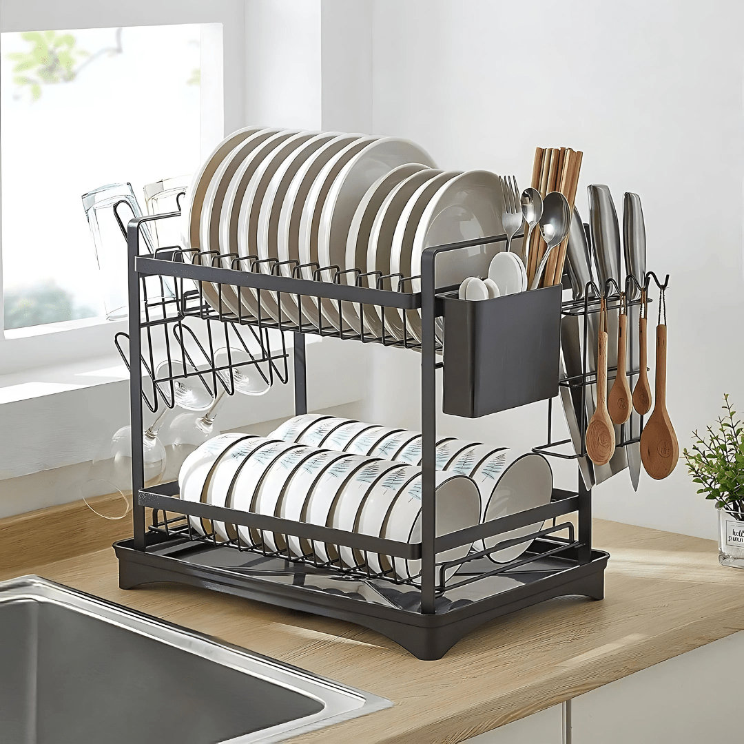 Escurridor de Doble Nivel para platos y utensilios - Malvo