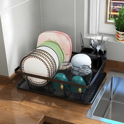 Escurridor De Platos Con Soporte Para Utensilios - Malvo