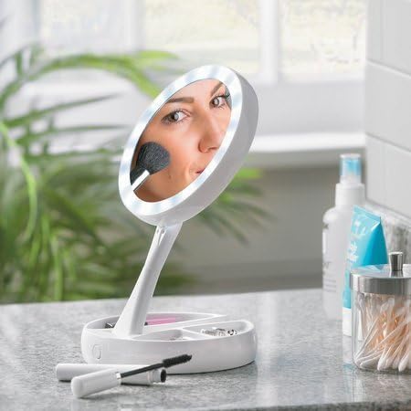 Espejo Doble Plegable con Luz LED - Portabilidad y Elegancia para tu Rutina - Malvo