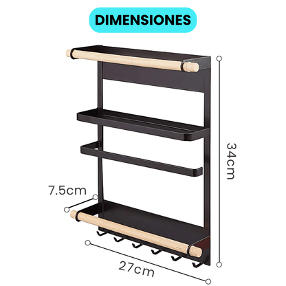 Estante Magnético Desmontable para Heladera - Malvo