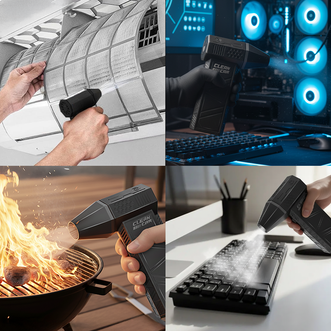 Turbina Sopladora de Aire Recargable Portátil Cleancar