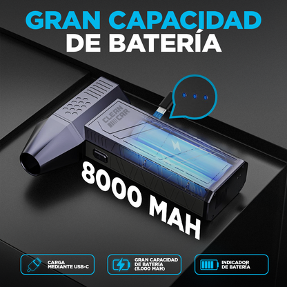 Turbina Sopladora de Aire Recargable Portátil Cleancar