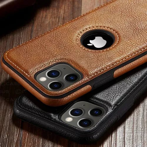 Funda Case Protector Eco Cuero iPhone 14 / Pro / Max Premium - Malvo