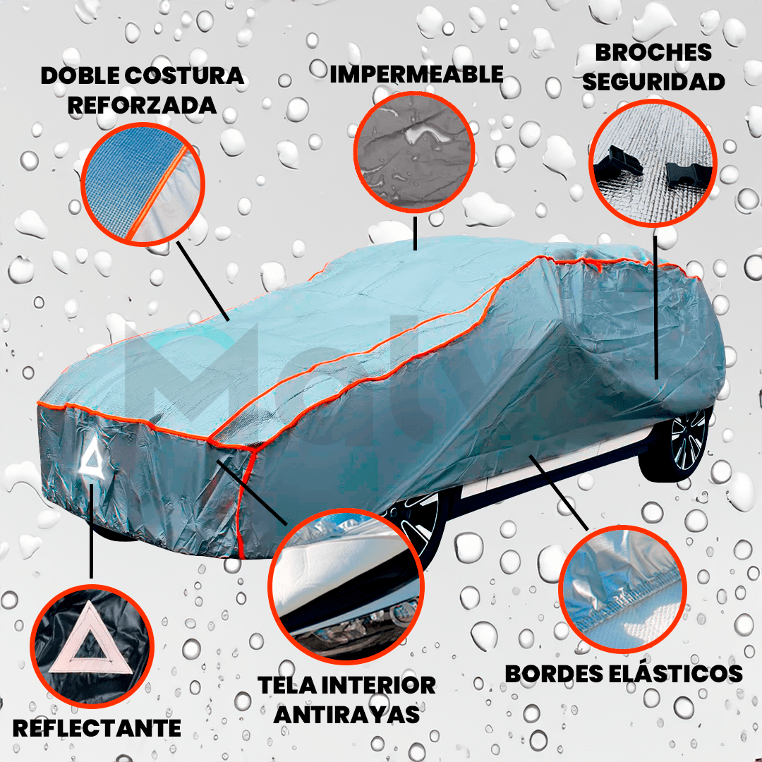 Funda Cobertor Anti Granizo Impermeable para Auto - Malvo