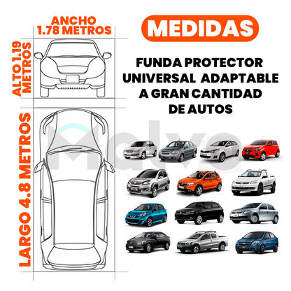 Funda Cobertor Anti Granizo Impermeable para Auto - Malvo